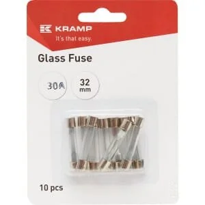 Kramp - FS1530A - Glassicherung 30A 32mm (x10)