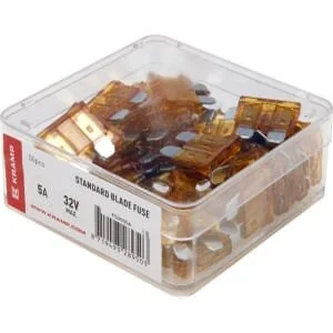 Kramp - FS2005A - Standard Stecksicherung 5A Brown (x50)