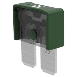 Kramp - FS735MC - Maxioto, Kompakt Flachsicherung 35A, dunkelgrün (x5)