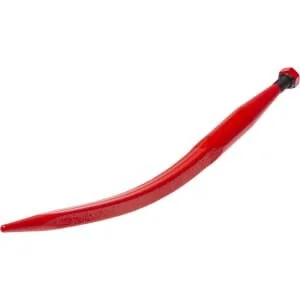 Kramp - FT42KR - Laderzinke, gebogen, Vierkantprofil 36x680mm, Spitze mit Mm Mutter, rot