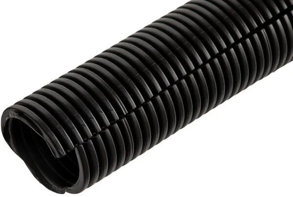 Kramp - FTBL32025 - Schutzrohr 32mm 25m Flexibel Gewellt, Offen, Schwarz
