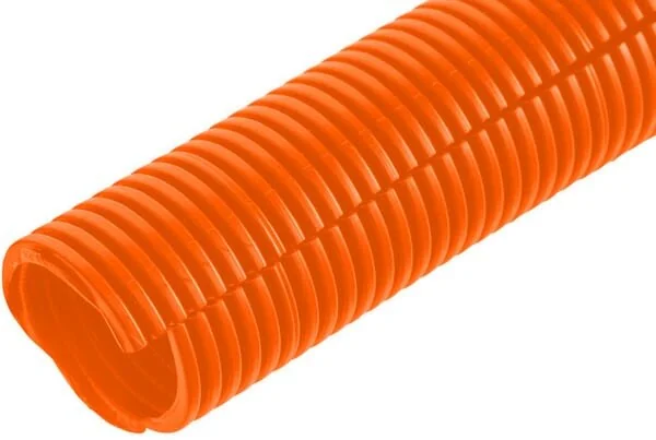 Kramp - FTOR16050 - Schutzrohr 16mm 50m Flexibel Gewellt, Offen, Orange
