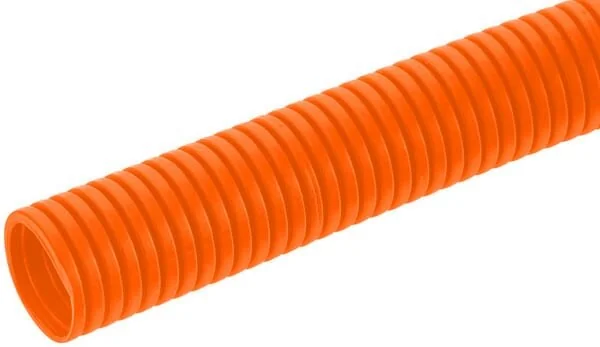 Kramp - FTORC06100 - Schutzrohr 6mm 100m Flexibel Gewellt, Geschlossen, Orange