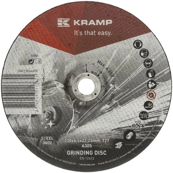Kramp - GW23064KR - Schleifscheibe 230x6.4mm