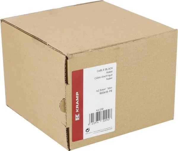 Kramp - KA1258 - Kabel 1x2.5mm² Schwarz 50m