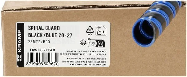 Kramp - KBV20BBP025KR - Spiral-Schutz Schwarz/Blau 20-27 25m