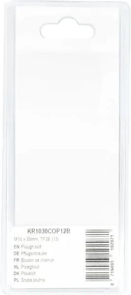 Kramp - KR1030COP12B - Pflugschraube M10x30mm, TF2E (12)