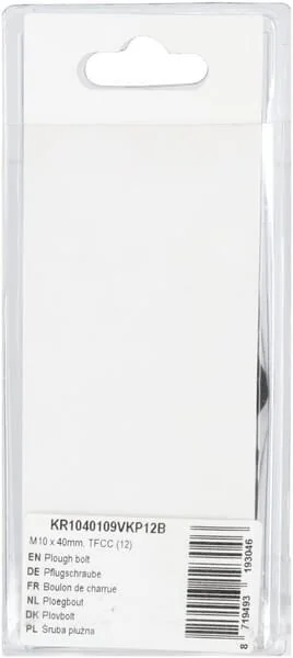 Kramp - KR1040109VKP12B - Pflugschraube M10x40mm, TFCC (12)