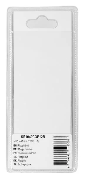 Kramp - KR1040COP12B - Pflugschraube M10x40mm, TF2E (12)
