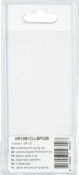 Kramp - KR10B1CLLBP02B - Verbindungsglied (Federklammer) 15.6mm X 10B1 (2)