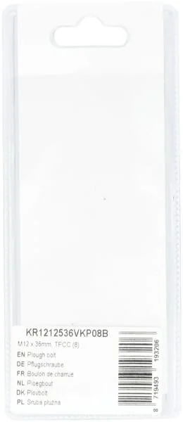 Kramp - KR1212536VKP08B - Pflugschraube M12x36mm, TFCC (8)