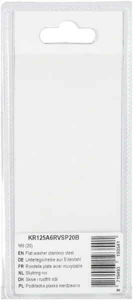 Kramp - KR125A6RVSP20B - Flache Unterlegscheibe Edelstahl M6 (20)