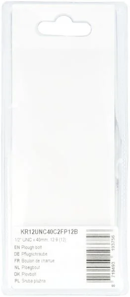 Kramp - KR12UNC40C2FP12B - Pflugschraube UNC x 40mm, 12.9 (12)
