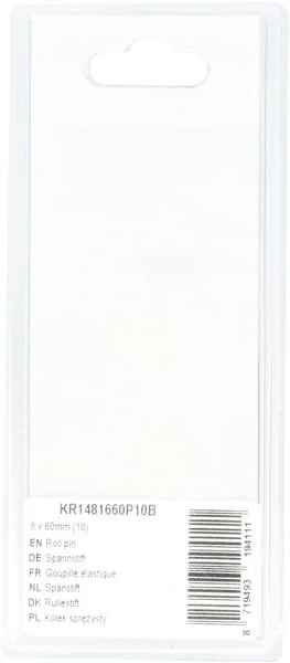 Kramp - KR1481660P10B - Rollstift 6x60mm (10)
