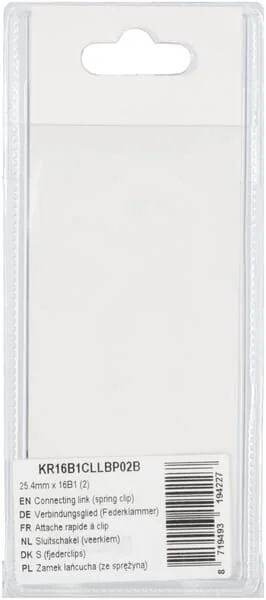 Kramp - KR16B1CLLBP02B - Verbindungsglied (Federklammer) 25.4mm x 16B1 (2)