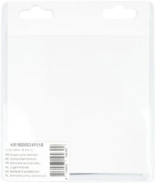 Kramp - KR18000034P01B - Spritzenpumpenmembran Durchmesser 100x9mm, 35mm (1)