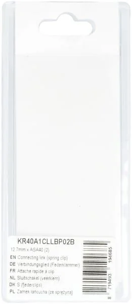 Kramp - KR40A1CLLBP02B - Verbindungsglied (Federklammer) 12.7mm X ASA40 (2)