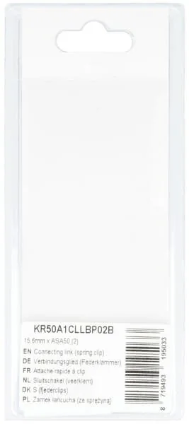 Kramp - KR50A1CLLBP02B - Verbindungsglied (Federklammer) 15.6mm X ASA50 (2)