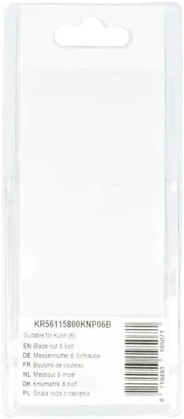 Kramp - KR56115800KNP06B - Klinge Mutter Und Bolzen (6)