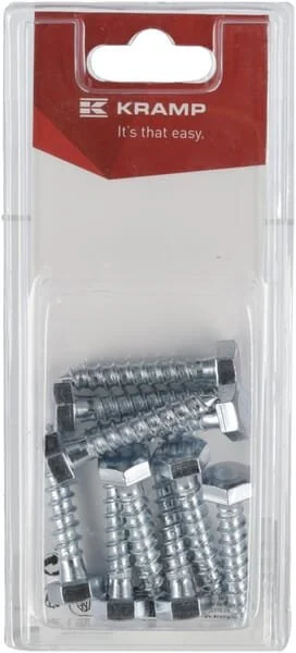 Kramp - KR571840P10B - Holzschraube M8x40mm (10)