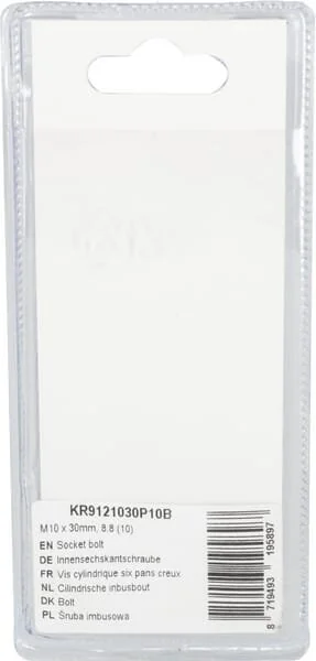 Kramp - KR9121030P10B - Steckschraube M10x30mm, 8.8 (10)