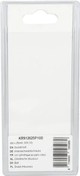 Kramp - KR912625P10B - Innensechskantschraube M6x25mm, 8.8 (10)