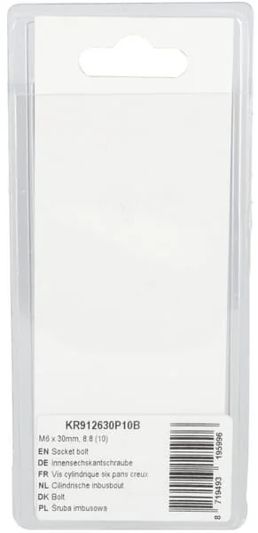 Kramp - KR912630P10B - Innensechskantschraube M6x30mm, 8.8 (10)