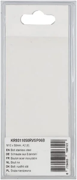 Kramp - KR9311050RVSP06B - Bolzen Edelstahl Mm, A2 (6)