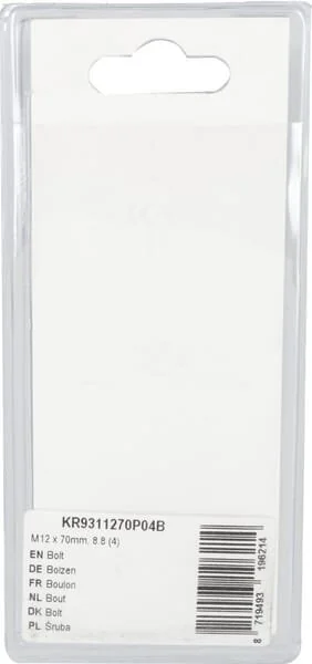 Kramp - KR9311270P04B - Bolzen mm, 8.8 (4)