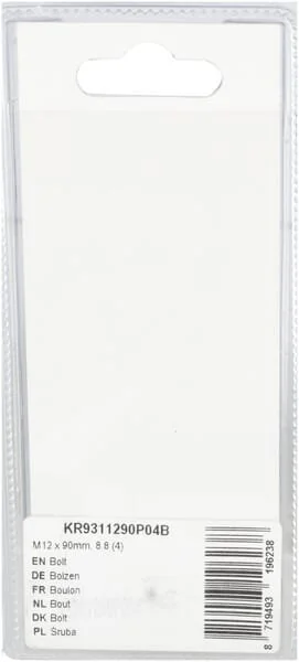 Kramp - KR9311290P04B - Bolzen mm, 8.8 (4)