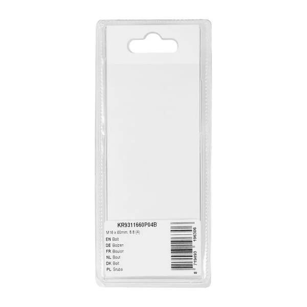 Kramp - KR9311660P04B - Bolzen mm, 8.8 (4)