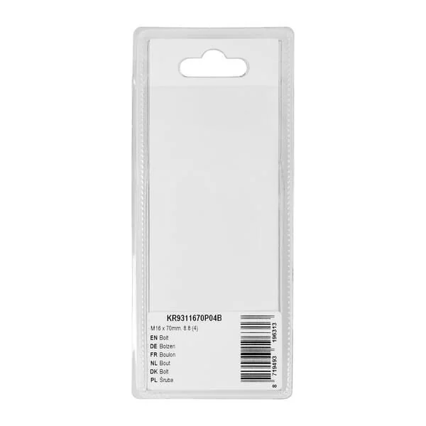 Kramp - KR9311670P04B - Bolzen mm, 8.8 (4)