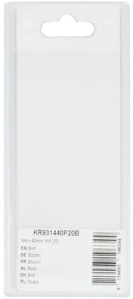 Kramp - KR931440P20B - Schraube Mm, 8.8 (20)
