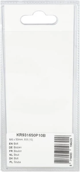 Kramp - KR931650P10B - Schraube Mm, 8.8 (10)