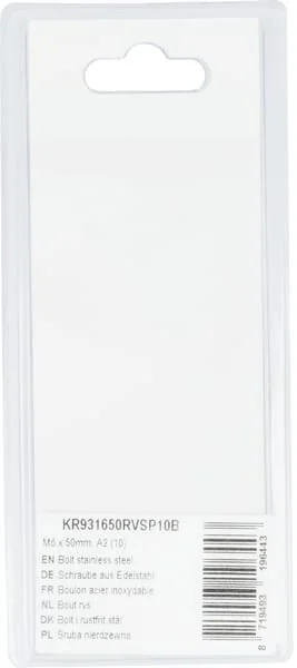 Kramp - KR931650RVSP10B - Bolzen Edelstahl Mm, A2 (10)