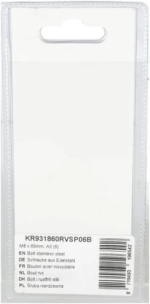 Kramp - KR931860RVSP06B - Bolzen Edelstahl Mm, A2 (6)