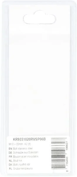 Kramp - KR9331020RVSP06B - Bolzen Edelstahl Mm, A2 (6)