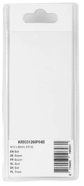 Kramp - KR9331260P04B - Bolzen mm, 8.8 (4)