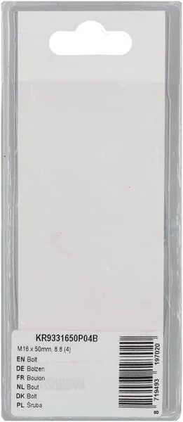 Kramp - KR9331650P04B - Bolzen mm, 8.8 (4)