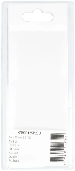 Kramp - KR933425P20B - Schraube Mm, 8.8 (20)