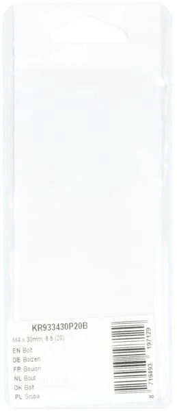 Kramp - KR933430P20B - Schraube Mm, 8.8 (20)