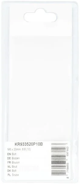 Kramp - KR933520P10B - Schraube Mm, 8.8 (10)