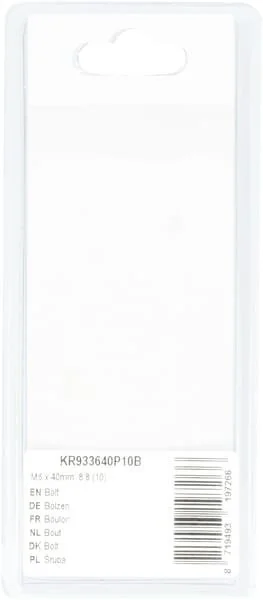 Kramp - KR933640P10B - Schraube Mm, 8.8 (10)