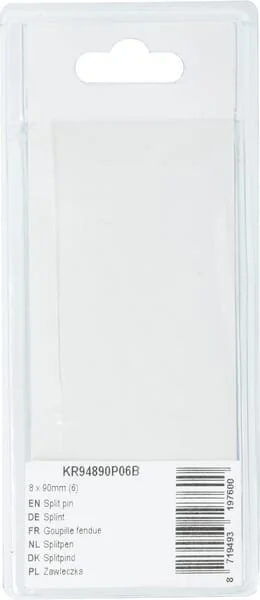 Kramp - KR94890P06B - Splint 8x90mm (6)