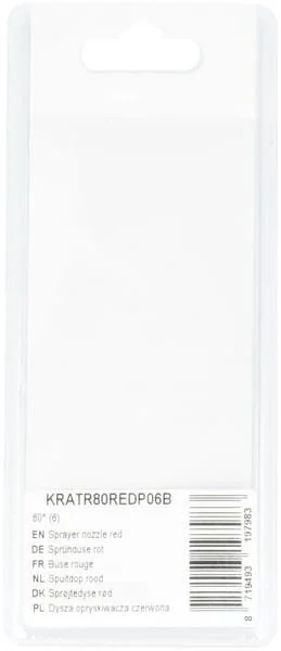 Kramp - KRATR80REDP06B - Spritzen-Düse Rot 80° (6)