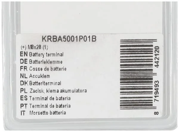 Kramp - KRBA5001P01B - Batterie Klemme (+) (1)