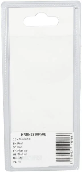 Kramp - KRBN3210P50B - Niete 3.2x10mm (50)