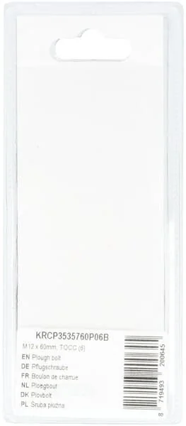 Kramp - KRCP3535760P06B - Pflugschraube M12x60mm, TOCC (6)
