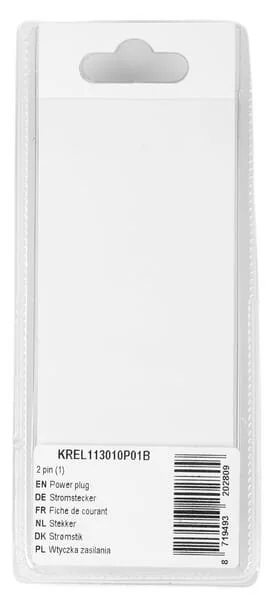 Kramp - KREL113010P01B - Netzstecker 2 Pin (1)