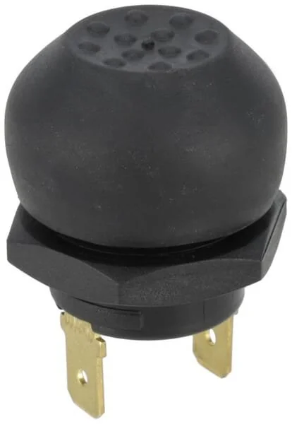 Kramp - KREL200220P01B - Druckschalter 12/24V 15A - Durchmesser 28x44mm (1)